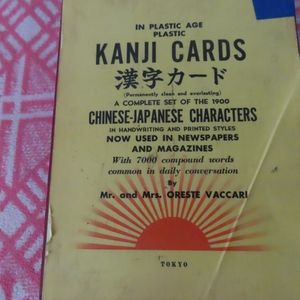 Vintage 1968 Box Set 1900 Vaccari Kanji Cards Japanese Character Study 3rd Ed.